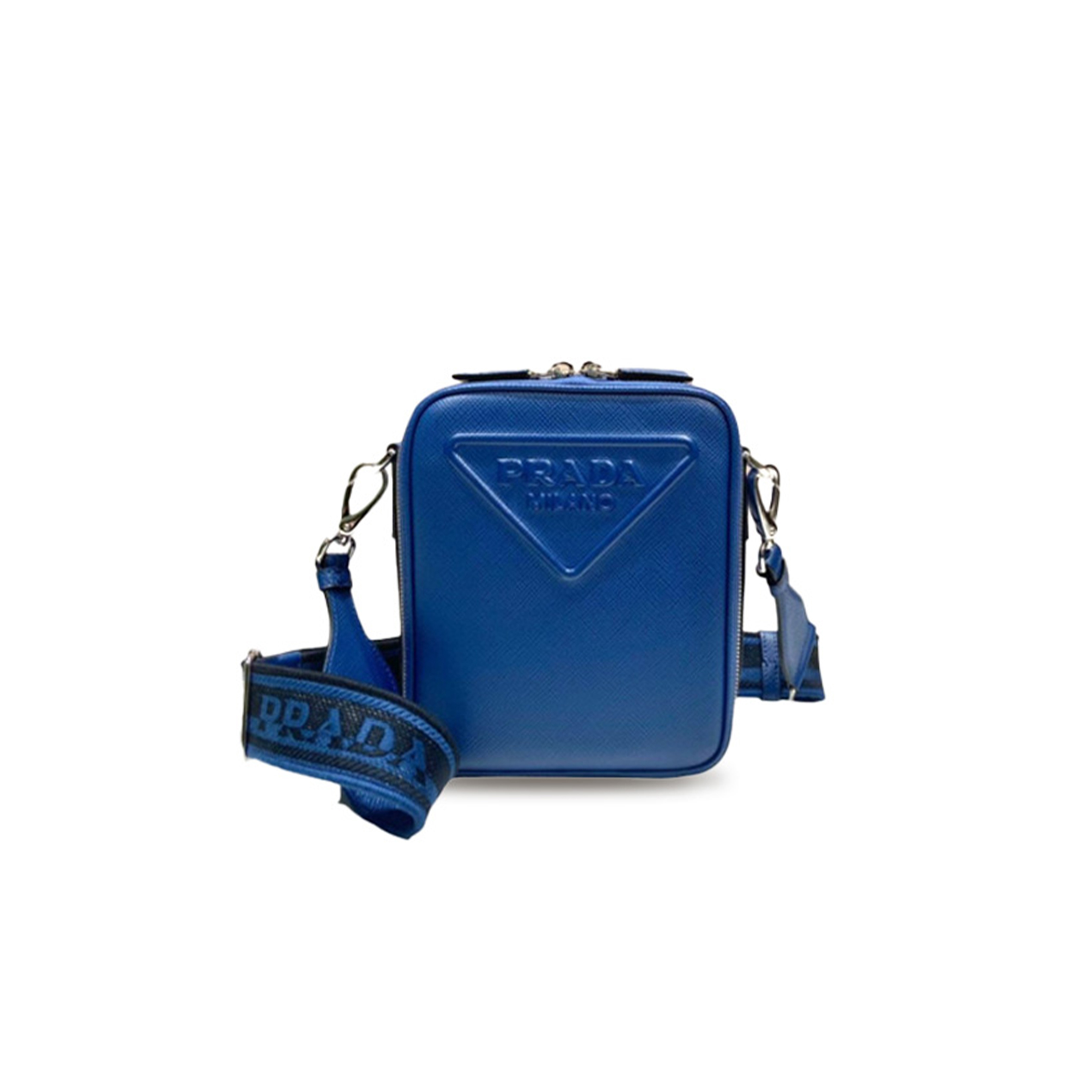 Pra*a saffiano leather shoulder bag 2vh154 (19*16*5.5cm)